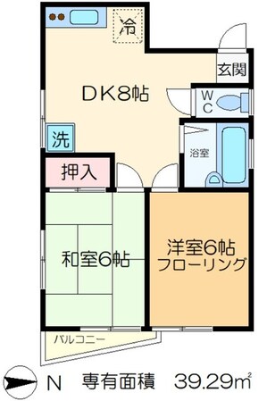 タムラコーポの物件間取画像